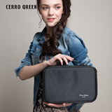 新品 Cerro Qreen化妆工具品牌 双层布面手提款化妆箱 化妆包