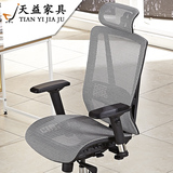 天益A08V人体工学椅 总裁椅老板椅子 办公网椅 双功能护腰电脑椅