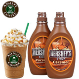 正品美国原装HersheyS好时焦糖糖浆623g 甜品咖啡伴侣烘焙调味酱