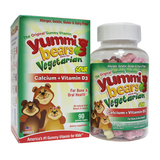 美国进口Yummi Bears钙加维生素D小熊软糖90片 儿童补钙天然果味