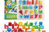 婴儿童木制玩具彩虹数字字母手抓板其他积木0-3岁宝宝启蒙早教板