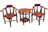 中式明清实红木古典家具非洲黄花梨木情侣椅三角椅圈椅太师椅特价