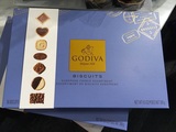 美国代购 预定2件直邮GODIVA 歌帝梵精选36块巧克力饼干礼盒269g