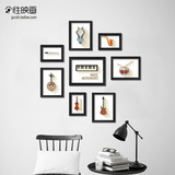 现代创意照片墙组合装饰画客厅沙发背景墙壁画卧室餐厅小清新挂画
