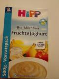 直邮德国Hipp喜宝8个月起辅食/益生菌水果酸奶高钙米粉/米糊 500g