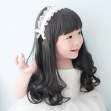 韩国儿童假发女长卷发梨花发套宝宝公主假发头套
