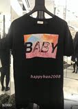 SLP香港专柜代购~YSL 圣罗款 男款 Baby黑色圆领短袖T恤