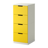 IKEA宜家代购 诺德里4屉柜 现代简约4斗柜北欧风格四斗柜抽屉储物