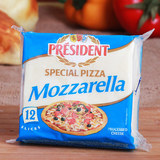 总统马苏里拉匹萨用奶酪片 披萨焗饭芝士片 进口原材料 烘焙 200g