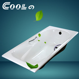 酷德卫浴 嵌入式搪瓷高温釉面 浴盆 1.4/1.5/1.6/1.7米铸铁浴缸