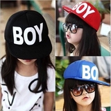 韩版儿童嘻哈帽子BOY棒球帽男童女童遮阳帽宝宝帽子鸭舌街舞帽潮