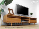 尚盈日式电视柜组合 简约现代白橡木纯实木脚组装 小户型客厅地柜