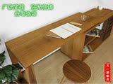 中日式橡木转角书桌现代简约实木电脑桌北欧宜家写字台伸缩办工作