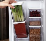 【天天特价】韩国进口冰箱门多层方形塑料保鲜盒厨房收纳罐密封盒