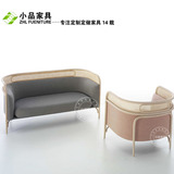 新款美式简约单人沙发高背布艺沙发复古创意个性休闲沙发椅子定制
