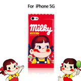 不二家牛奶妹糖果iPhone5se/5S/4/4S硅胶保护套苹果手机壳tpu软壳