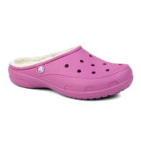 crocs女鞋洞洞鞋 美国正品代购 卡洛驰透气包头加绒保暖居家拖鞋