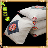 民族风抱枕套亚麻中国风坐垫沙发刺绣抱枕靠垫植物花卉45x45cm