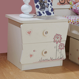 儿童床头柜  卡通个性床头柜 男孩女孩彩色床头柜可定制图案F01