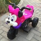 米奇摩托充电儿童电动摩托车可骑可坐宝宝小孩三轮车玩具电瓶车