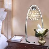 水晶台灯LED可调光简约现代创意艺术新奇床头卧室客厅书房灯饰T2