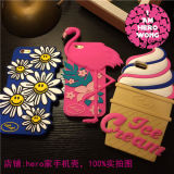 正品原单wiggle火烈鸟冰淇淋向日葵手机壳iPhone6s Plus硅胶软套