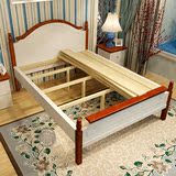地中海风格床公主双人美式韩式欧式乡村田园床1.5米1.8北欧实木床