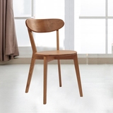 定制现代简约白橡木实木餐椅 宜家北欧日式田园时尚休闲椅包邮