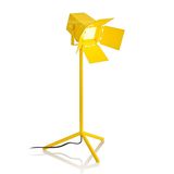 【最灯饰】现代简约卧室 设计师样板房金属潮创意儿童黄色LED台灯