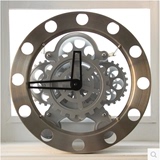 欧式创意齿轮挂钟动感挂墙齿轮时钟机械外观时尚工艺钟出口正品