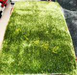 冲钻特价包邮豪华真丝地毯加密加亮丝客厅茶几卧室毯草绿色可定制