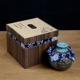 天地方圆陶瓷茶叶罐中国龙工艺礼品茶叶礼盒包装批发新品特价促销