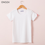 夏季纯色圆领简约修身短袖T恤女装 韩国空白色百搭上衣打底衫体恤