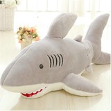 创意可爱大白鲨公仔毛绒玩具大号鲨鱼抱枕布娃娃玩偶男女生日礼物