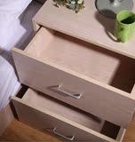 现代简约床头柜简易木质板式卧室小型收纳抽屉储物柜组装