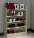 包邮特价组装简易实木鞋架防尘简约现代多层鞋柜客厅置物架可定做