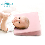 婴儿防吐奶枕头 宝宝防偏头定型枕 新生儿0-1岁防溢奶呛奶床垫