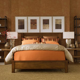 伊森艾伦 美式探戈休闲实木1.8双人床 卧室家具榫卯板式环保定制