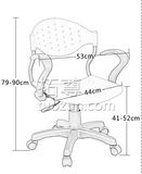 拓尊 无扶手小电脑椅职员椅办公椅凳子 加厚塑料靠背椅升降旋转椅