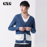 GXG[特惠]男装热卖 男士时尚休闲开衫拼接针织线衫#41130419