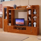实木电视柜现代简约组合电视墙柜高电视机柜影视柜储物柜客厅家具