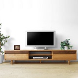 日式纯实木电视柜 北欧 简约现代客厅组合电视柜 宜家 白橡木家具