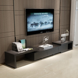 电视柜简约现代 大小户型客厅卧室木质伸缩新款钢化玻璃 茶几组合