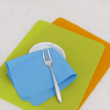 高级软硅胶餐垫儿童学生杯垫碗垫防水耐高温盘垫隔热餐桌垫可折叠