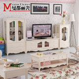 客厅家具 韩式田园电视柜单酒柜组合 现代简约白色储物柜地柜实木