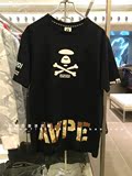 小小石香港代购 AAPE 16春男 迷彩字母骷髅猿人短袖T恤2575