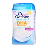 买2件包邮Gerber嘉宝 宝宝辅食 1段米粉含DHA益生菌227g原装正品