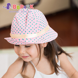贝贝帕克 宝宝帽子春夏婴儿圆点遮阳帽男女童沙滩帽太阳帽
