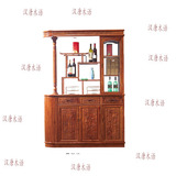红木1.38米 隔厅酒柜刺猬紫檀花梨木玄关隔断厨柜仿古中式门厅