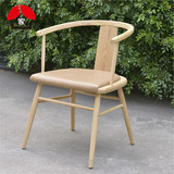 餐椅 实木椅子休闲围椅北欧式酒店餐厅咖啡厅创意大师设计书房椅